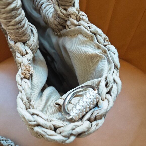 Yves Saint Laurent Woven Handbag - Picture 3 of 6